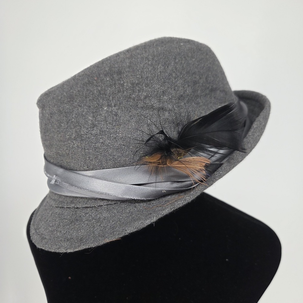 Men's Milani Wool Blend Fedora Hat Soft Crushable Lined FD-202 Brown Size L/XL